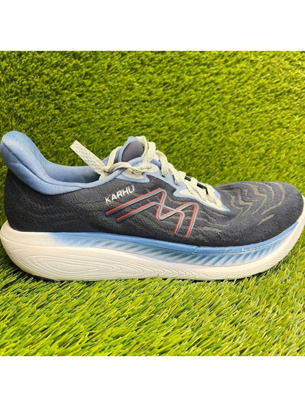 Karhu Ikoni 3.0 Moon Indigo Fiery Red Mens Size 11.5 Running Shoes Sneakers